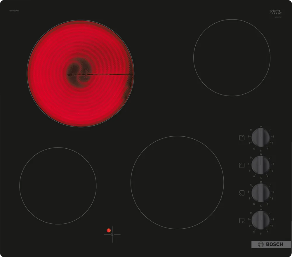 Bosch Series 2 Electric Cooktop 60 cm Black PKE611CA2A