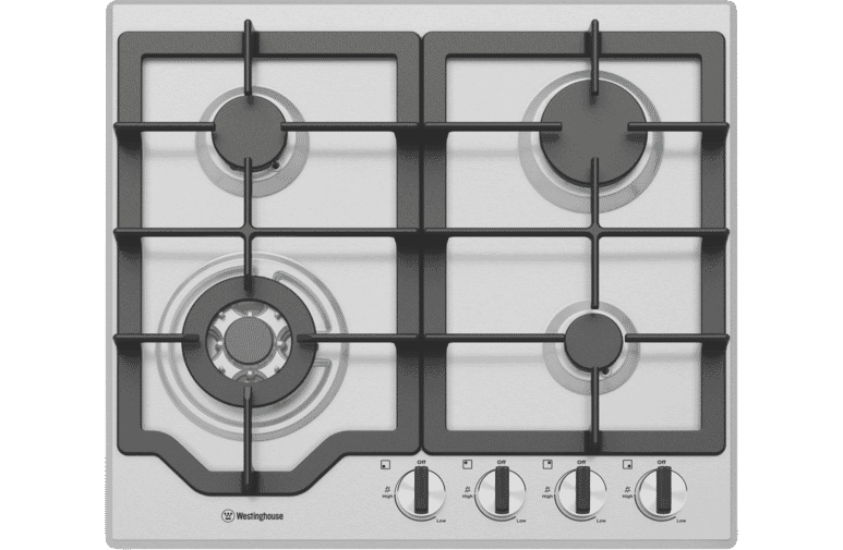 Westinghouse 60cm Gas Cooktop - Stainless Steel WHG644SC