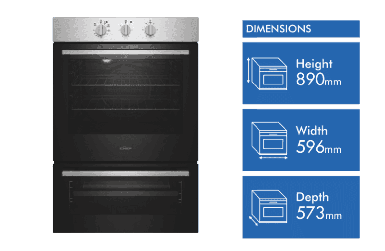 Chef 60cm Multifunction Oven Stainless Steel CVE662SB