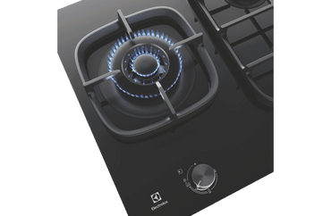 Electrolux 60cm Black Ceramic Glass Gas Cooktop EHG635BE