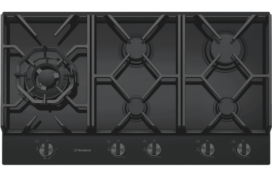 Westinghouse 90cm Gas on Glass Cooktop WHG959BD