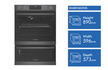 Westinghouse 60cm Double Oven WVE6526DD