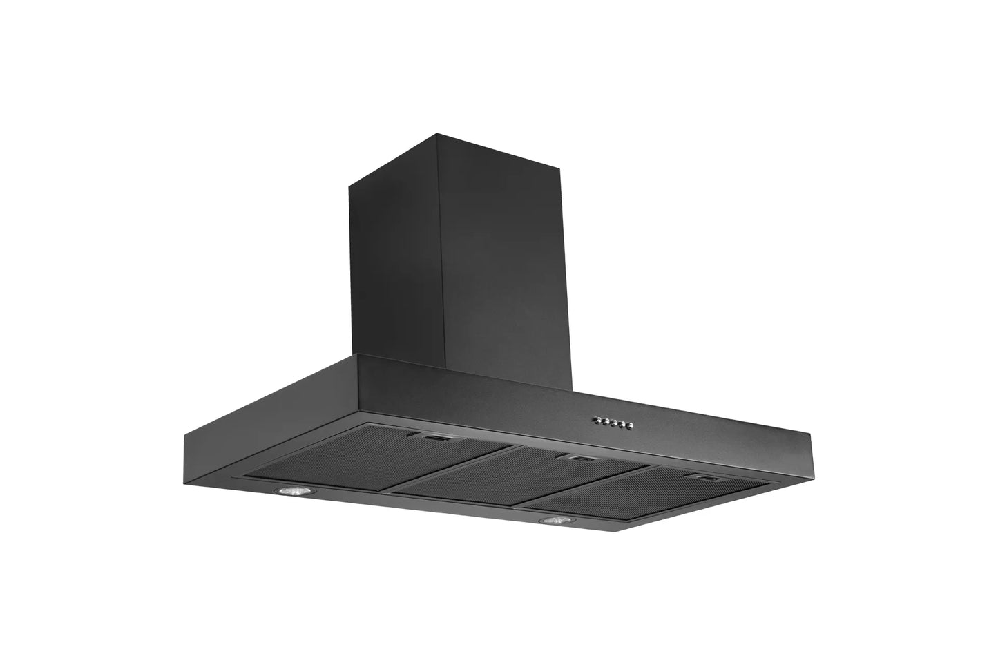 Schweigen Black Wallmount Rangehood 900mm (Non-Silent) TSH-900B