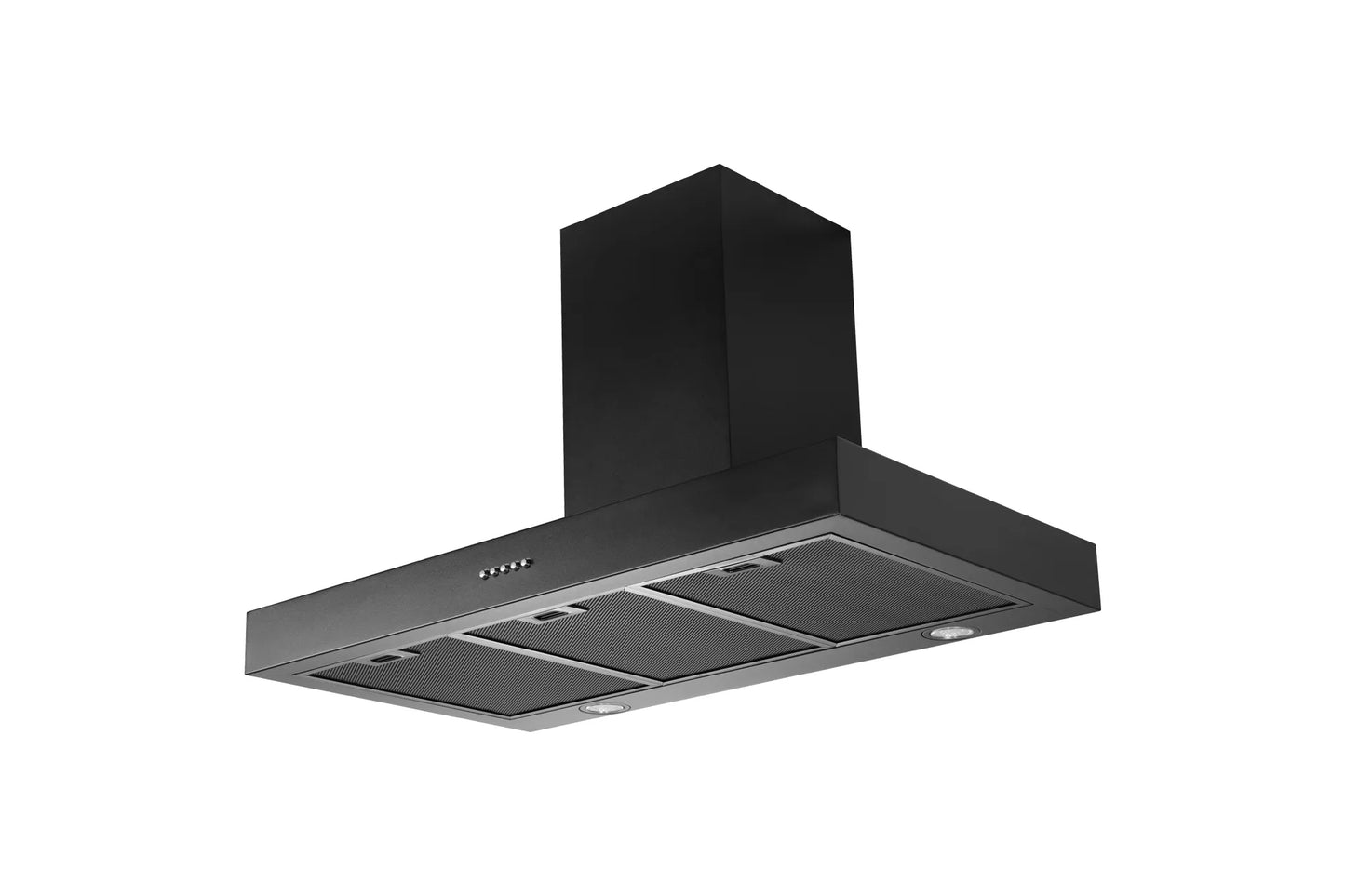 Schweigen Black Wallmount Rangehood 900mm (Non-Silent) TSH-900B