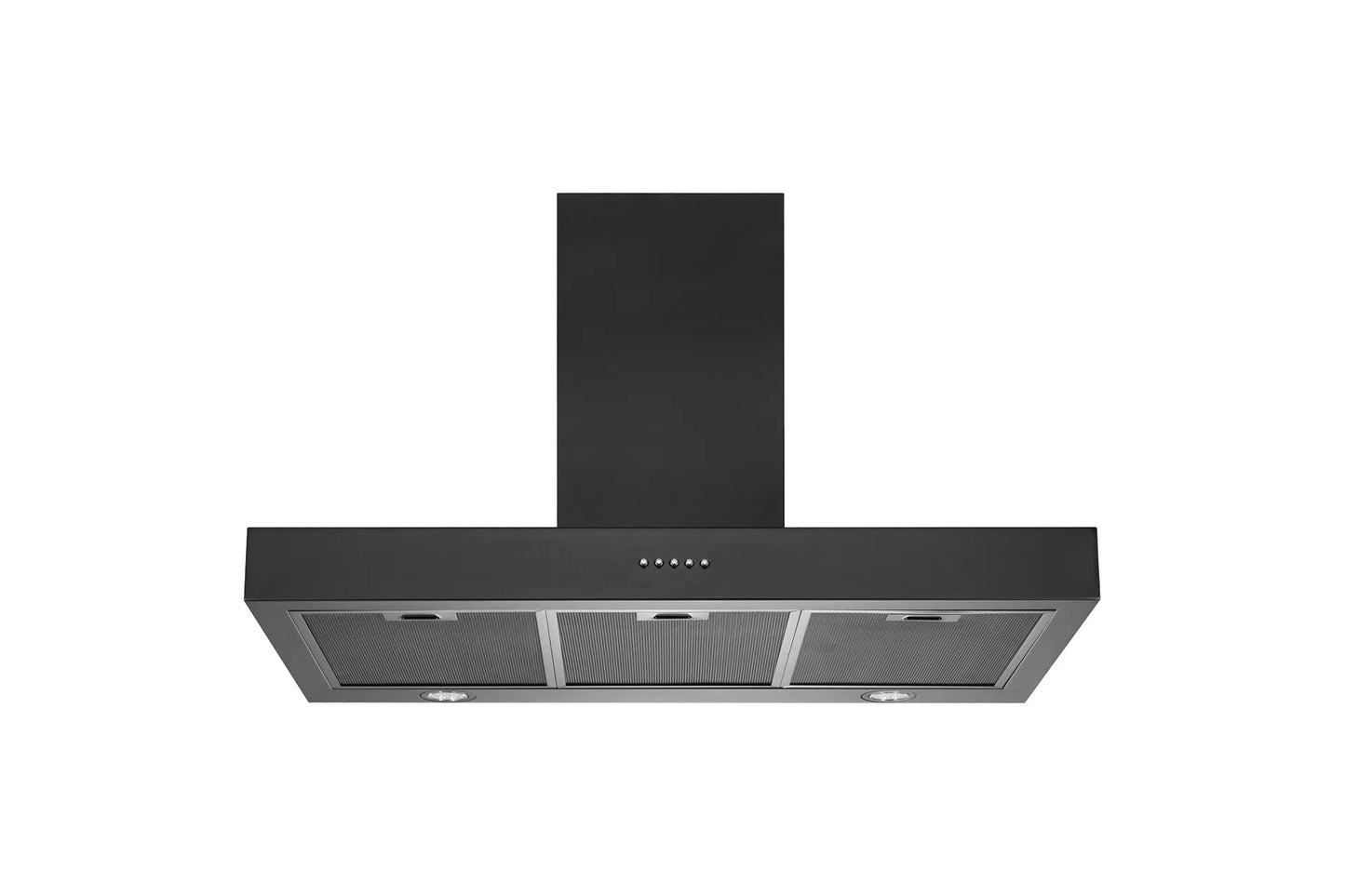 Schweigen Black Wallmount Rangehood 900mm (Non-Silent) TSH-900B