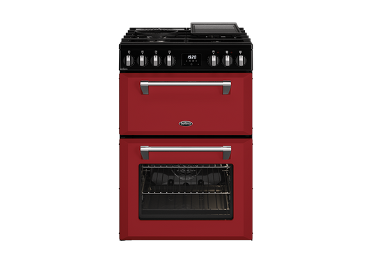 Belling Mini Richmond 60cm Dual Fuel Cooker Chilli Red BMR60DODFCHR