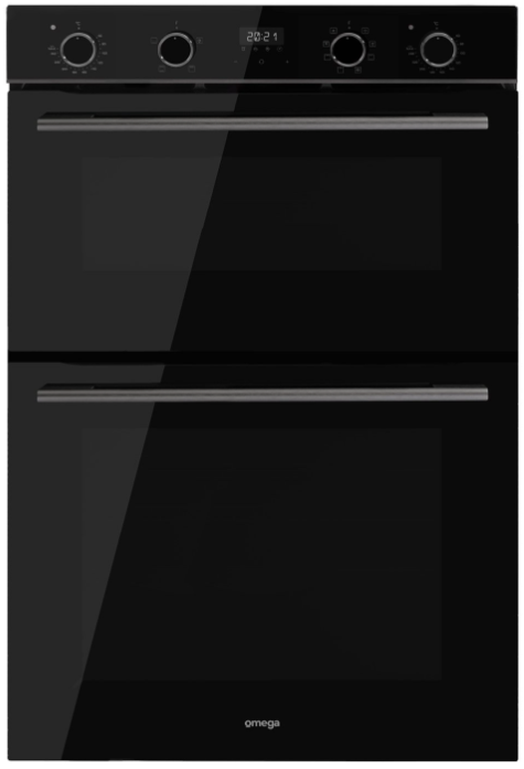 Omega 60cm 12 Function Double Oven - Midnight ODO6012M