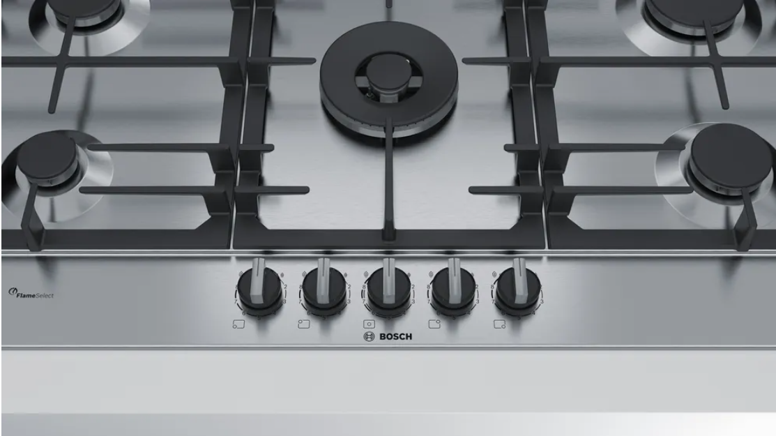 Bosch Series 6 90cm Gas Cooktop PCR9A5B90A (Middle wok burner)