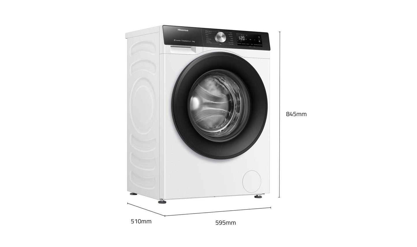 Hisense Front Load Washer 7.5kg – Series 3 (2024) HWF3S7514W2
