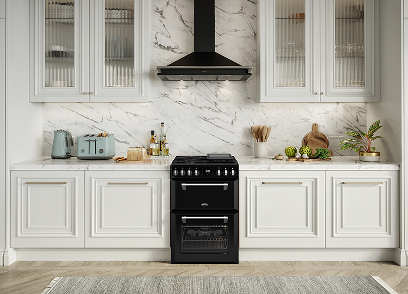 Belling Mini Richmond 60cm Dual Fuel Cooker BMR60DODFB