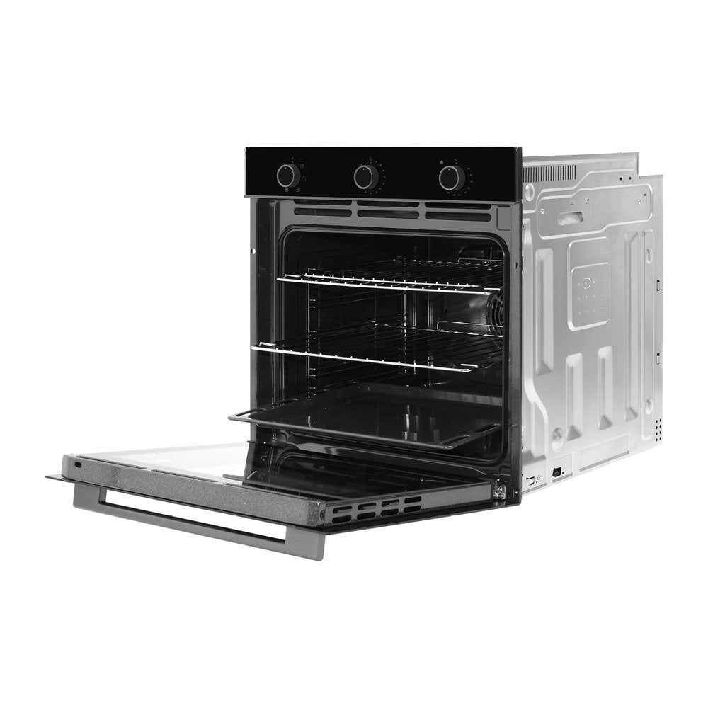 Omega 60cm 6 Function Oven, Midnight OBO606M- Complete Installation Package