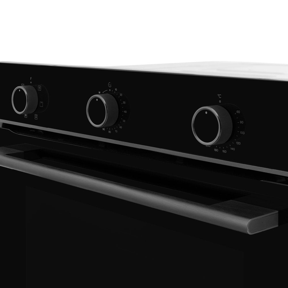 Omega 60cm 6 Function Oven, Midnight OBO606M- Complete Installation Package
