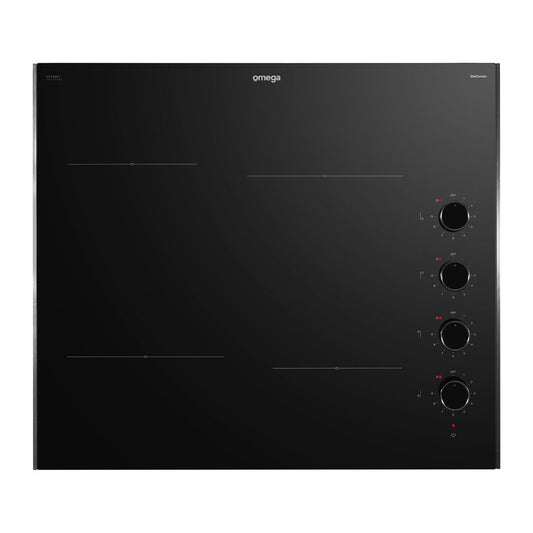 Omega 60cm Ceramic Cooktop, Knob Controls OCC604KZ