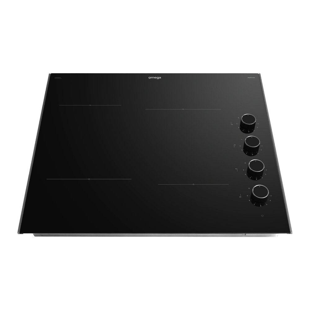 Omega 60cm Ceramic Cooktop, Knob Controls OCC604KZ
