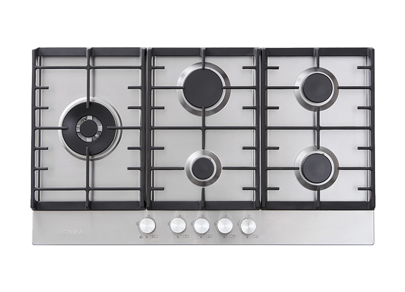 Technika 90cm Stainless Steel Gas Cooktop TGC9GLX