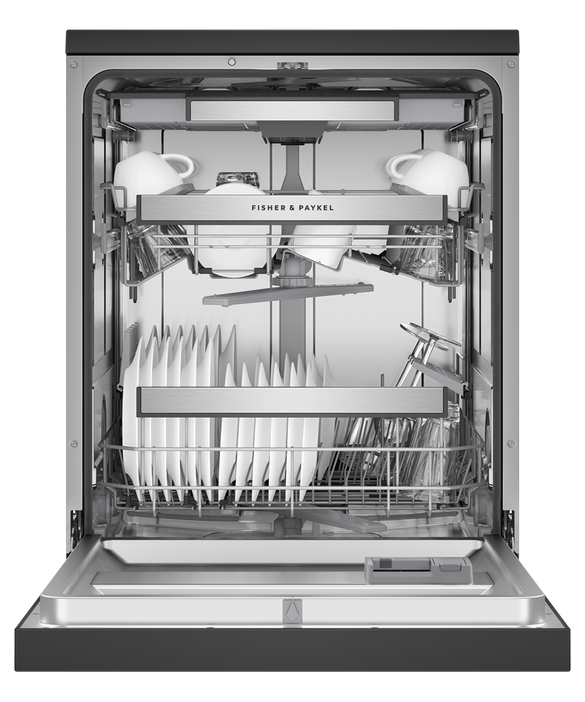 Fisher & Paykel Freestanding Dishwasher Black Stainless Steel