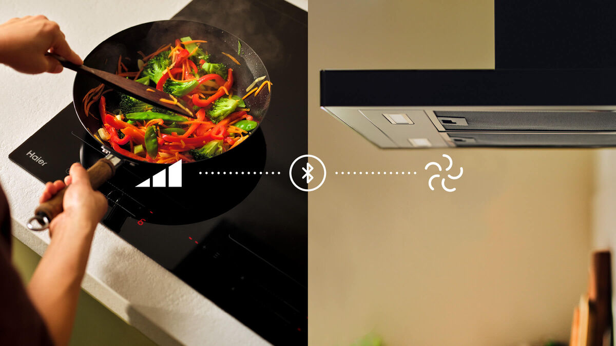 Haier 60cm 600 Series Box Chimney Canopy Rangehood HC60BMB2