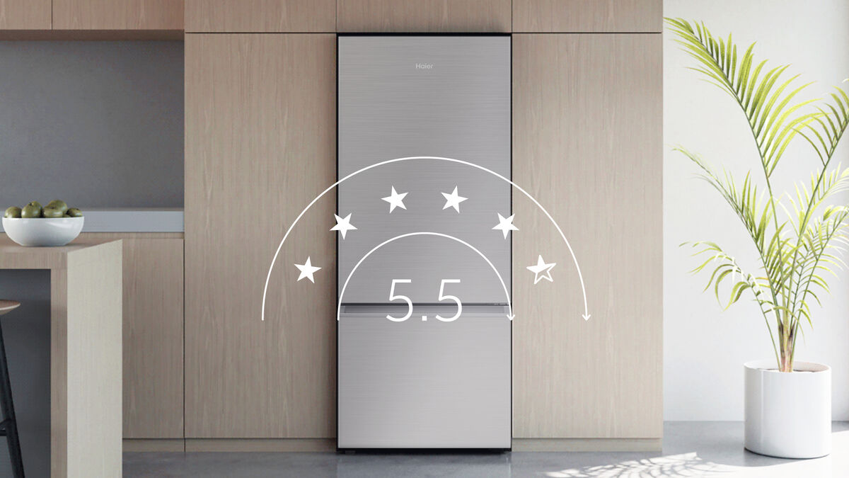 Haier 433L 500 Series Refrigerator Bottom Freezer HRF420BS