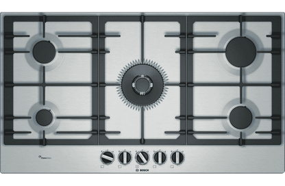 Bosch Series 6 90cm Gas Cooktop PCR9A5B90A (Middle wok burner)