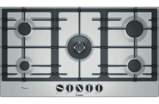 Bosch Series 6 90cm Gas Cooktop PCR9A5B90A (Middle wok burner)