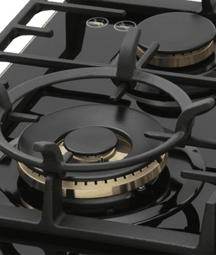 Technika 60cm Gas on Glass Black Cooktop TGC6GBK