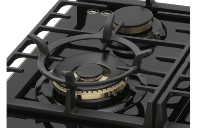 Technika 90cm Gas on Glass Black Cooktop TGC9GLBK