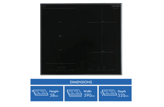 Technika 60cm Smart Flexi-Zone Induction Cooktop TGC6IND-5