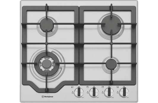 Westinghouse 60cm Gas Cooktop - Stainless Steel WHG644SC