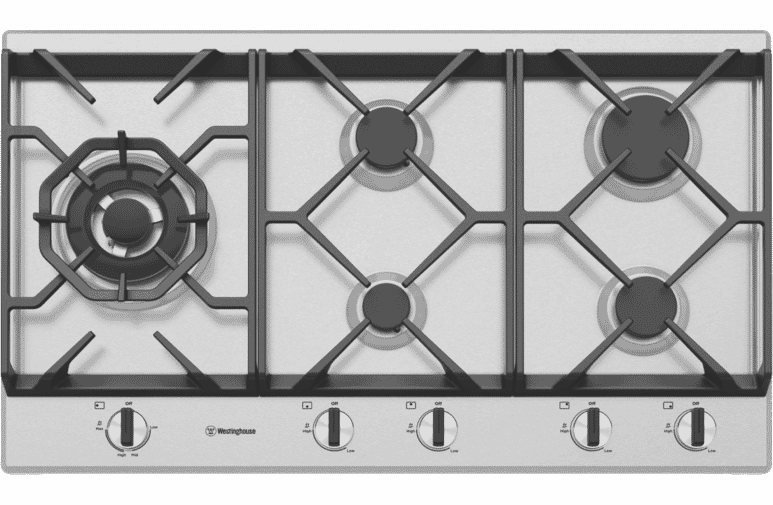 Westinghouse 90cm S/S Gas Cooktop WHG958SC