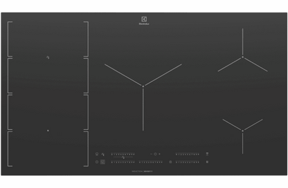 Electrolux 90cm UltimateTaste 700 7 zone Flexibridge induction cooktop EHI977BE
