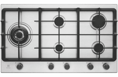 Electrolux 90cm UltimateTaste 900 5 burner gas cooktop EHG955SE