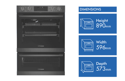 Westinghouse 60cm Pyrolytic Double Oven WVEP6727DD