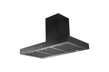 Schweigen Black Wallmount Rangehood 900mm (Non-Silent) TSH-900B