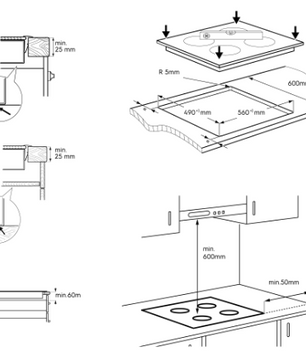 Electrolux 60cm 4 Zone PowerLite Induction Cooktop EHI644BF
