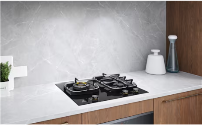 Electrolux 60cm Black Ceramic Glass Gas Cooktop EHG635BE