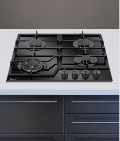 Haier 60cm 500 Series Gas on Glass Cooktop HCG604WFCG3
