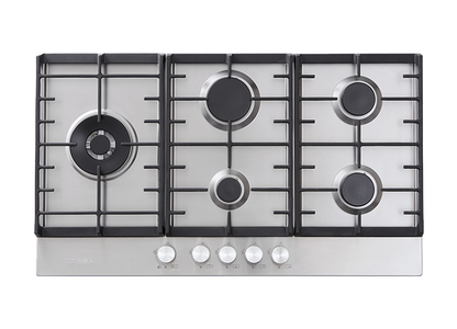 Technika 90cm Stainless Steel Gas Cooktop TGC9GLX
